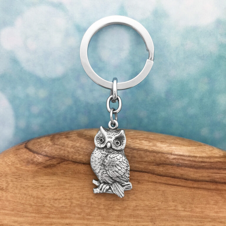 Owl Keyring Premium Australian Made Gift by Oz Art Studios