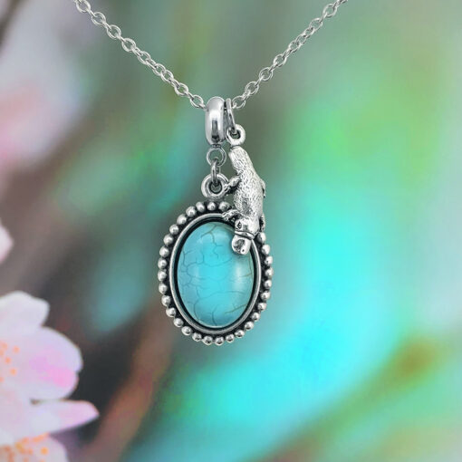 Platypus Turquoise Magnesite Necklace